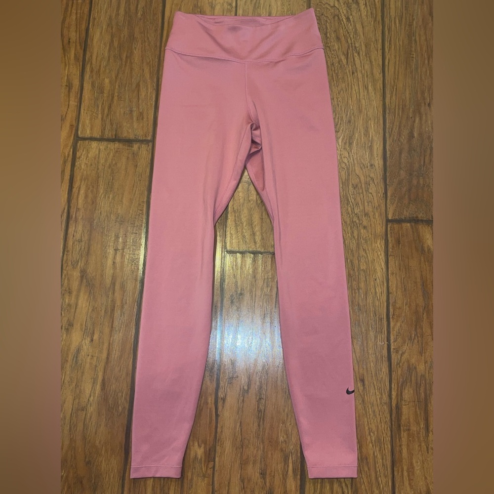 Nike dri-fit pink mauve leggings pants woman’s size small